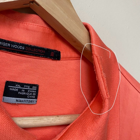 TIGER WOODS NIKE FIT DRI POLO GOLF SHIRT SIZE XXL - Picture 6 of 6